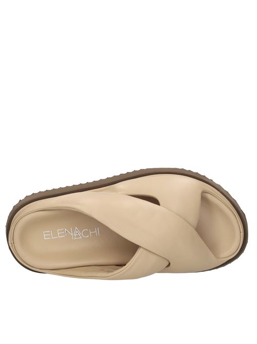 Mules in pelle ELENA IACHI | T100 NAPPAECRU